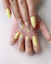 Load image into Gallery viewer, Hand-Painted Candy Hearts Almond Shaped Nails with Sticky Tabs &amp; Kit A098