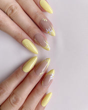 Load image into Gallery viewer, Hand-Painted Candy Hearts Almond Shaped Nails with Sticky Tabs &amp; Kit A098