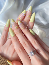 Load image into Gallery viewer, Hand-Painted Candy Hearts Almond Shaped Nails with Sticky Tabs &amp; Kit A098