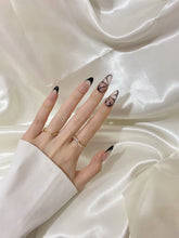 Load image into Gallery viewer, Hand-Painted Picasso’s Petals Almond Shaped Nails with Sticky Tabs &amp; Kit A013
