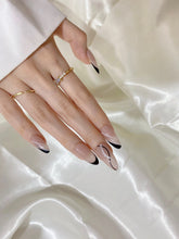 Load image into Gallery viewer, Hand-Painted Micro Hearts Almond Shaped Nails with Sticky Tabs &amp; Kit A039