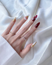 Load image into Gallery viewer, Hand-Painted Christmas Gift Almond Shaped Nails with Sticky Tabs &amp; Kit Y070
