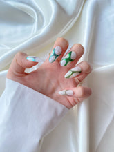 Load image into Gallery viewer, Hand-Painted Jungle Phantom Almond Shaped Nails with Sticky Tabs &amp; Kit Y057