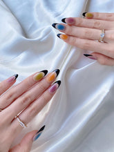 Load image into Gallery viewer, Hand-Painted Doodle Pop Almond Shaped Nails with Sticky Tabs &amp; Kit A004