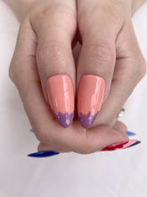 Load image into Gallery viewer, Hand-Painted Mermaid’s Cocoon Almond Shaped Nails with Sticky Tabs &amp; Kit Y084