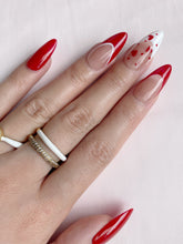 Load image into Gallery viewer, Hand-Painted Floating Pulsen Almond Shaped Nails with Sticky Tabs &amp; Kit A115
