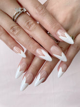 Load image into Gallery viewer, Hand-Painted Jade Serenity Almond Shaped Nails with Sticky Tabs &amp; Kit A131
