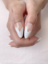 Load image into Gallery viewer, Hand-Painted Jade Serenity Almond Shaped Nails with Sticky Tabs &amp; Kit A131