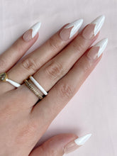 Load image into Gallery viewer, Hand-Painted Jade Serenity Almond Shaped Nails with Sticky Tabs &amp; Kit A131