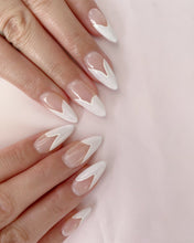 Load image into Gallery viewer, Hand-Painted Jade Serenity Almond Shaped Nails with Sticky Tabs &amp; Kit A131