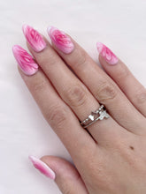 Load image into Gallery viewer, Hand-Painted Sunset Candy Almond Shaped Nails with Sticky Tabs &amp; Kit Y027