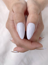Load image into Gallery viewer, Hand-Painted Linear Whisper Almond Shaped Nails with Sticky Tabs &amp; Kit A035