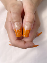 Load image into Gallery viewer, Hand-Painted Watercolor Bouquet Coffin Press-On Nails with Sticky Tabs &amp; Kit A119