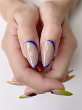 Load image into Gallery viewer, Hand-Painted Chaotic Harmony Almond Shaped Nails with Sticky Tabs &amp; Kit A008
